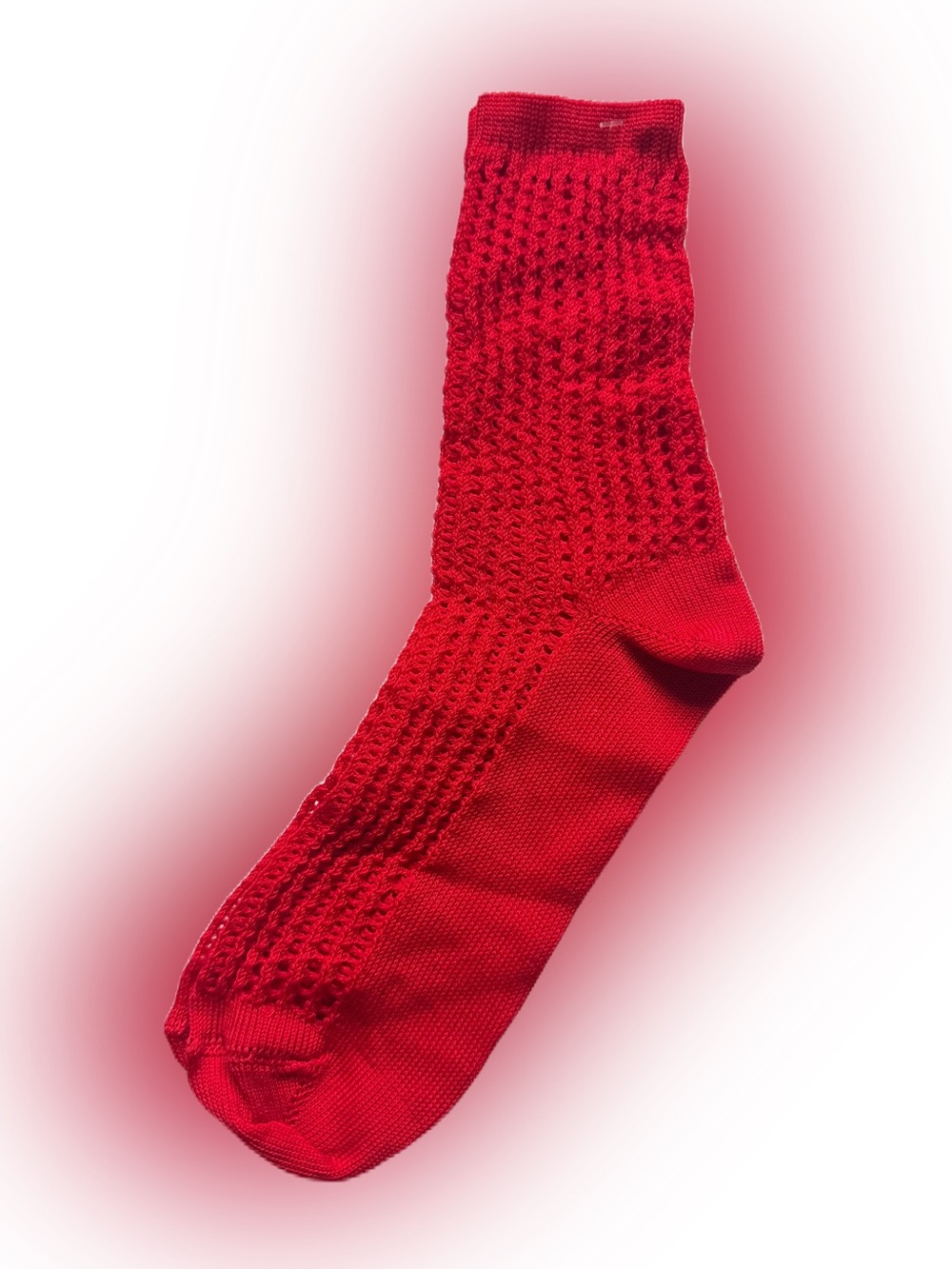 Maria La Rosa Red Crochet Socks New